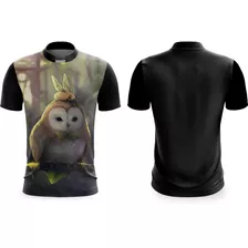 Camiseta Dry Fit Coruja Estrigiformes Aves Rapina 3