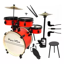 Bateria Musical Infantil Rmv Rock Kids Com Chimbal - Cores