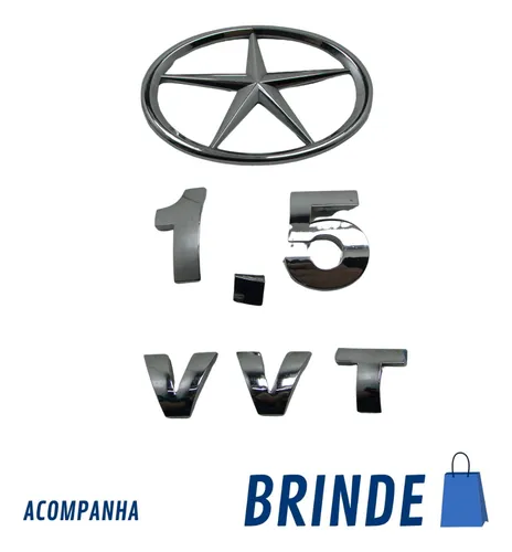 Escrita Emblema Da Tampa Traseira Jac J3 2014 2