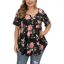 Conjunto De Camisetas Para Mujer, Talla Grande, Estampado De