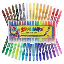 U.s. Art Supply Super Crayons Set De 36 Colores - Smooth E..
