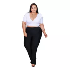 Calça Montaria Estica Plus Size G1 G2 G3 Suplex Cós Alto