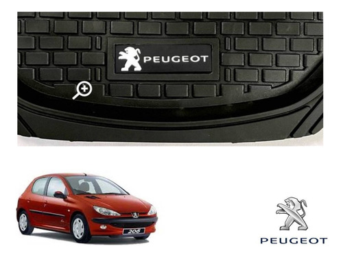 Tapetes 3d Logo Peugeot + Cubre Volante 206 2000 A 2009 Foto 7