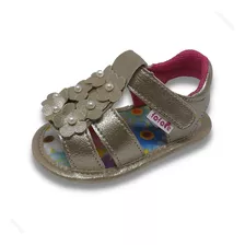 Sandália Feminina De Bebe Com Velcro Ajustável