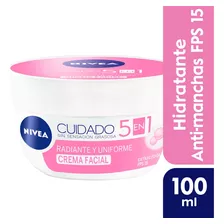 Crema Facial Nivea Cuidado Radiante Y Uniforme 5 En 1 100ml