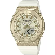 Relógio Casio G-shock Adventure's Gem Stone Gm-s2140gem-9adr Cor Da Correia Branco Cor Do Bisel Ouro Velho Cor Do Fundo Ouro Velho