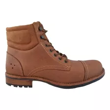 Botas Botines Hombre Vestir Triples 33904 Piel Cafe Camel