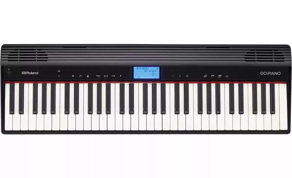 Teclado Roland Sintetizador Digital Go Piano 61 Go61p C/ Nf Preto 110v