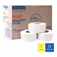 Caja Papel Higiénico En Bobina Marli Jumbo Jr. Con 12 Rollos