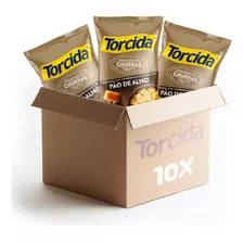 Kit Salgadinho Torcida Sabor Pão De Alho - 10 Unidades De 70