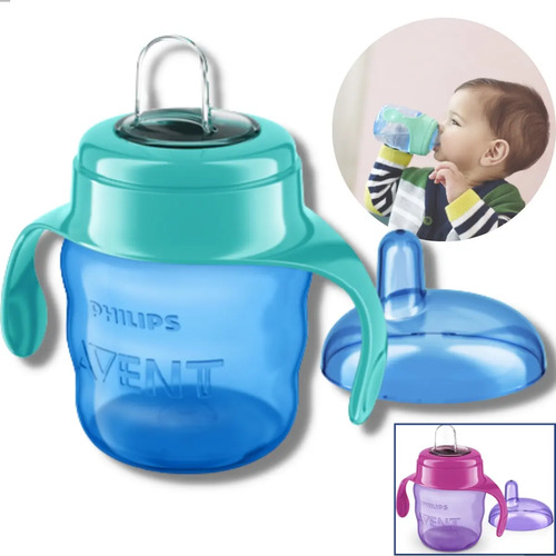 Copo Garrafinha Avent Transição Bebe Infantil Antivazamento
