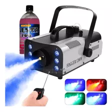 Maquina Fumaça 1200w Led Rgb Triled 110v 220v Com Controle