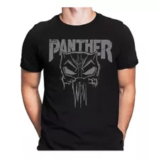 Camiseta Black Panther Pantera Negra Marvel Camisa Star Hero