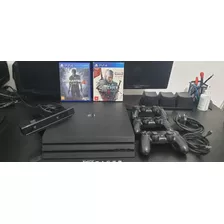 Ps4 Pro 1tb Com 3 Controles Originais + Câmera - Cuh 7116b