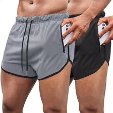 Coofandy Paquete De 2 Pantalones Cortos De Entrenamiento Par