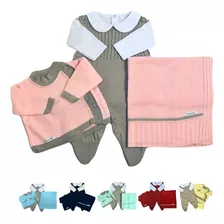 Roupa Maternidade Bebe Menina Menino Trico Luxo