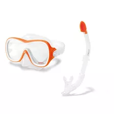 Set De Mascara Para Buceo Y Natación Con Snorkel Intex Reef