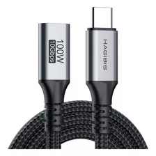 Cabo Extensor Tipo-c Hagibis Usb3.2 Gen2 Hagibis 100w 1.2m