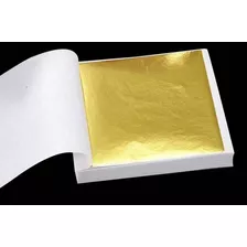 20 Laminas De Papel Hoja Oro Resina Manualidades