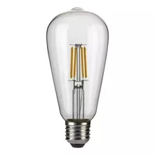 Ampolleta Led Vintage Filamento 6w E27 Luz Fria 6500k Luz Blanco Frío