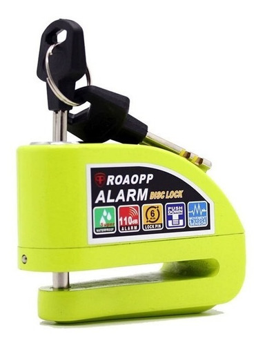 Candado Moto Freno De Disco Alarma Lock Sensor Anti Robo  Foto 2