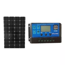 Panel Solar De 190w C/regulador D 20 Amp Rodante Motorhome