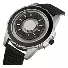 Correa De Reloj De Cuarzo Magnética De Lujo Eutour E027, Color Negro/blanco