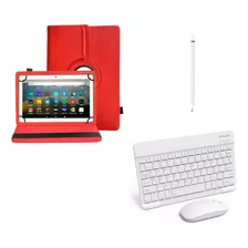 Capa Teclado Rec + Mouse + Caneta P/ Tablet Nokia T20 10,36 