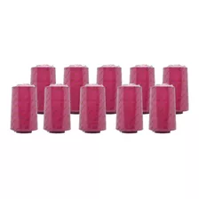 Hilo Kingtex 40/2 Para Costura Color Pitaya Paq. De 10 Hilos