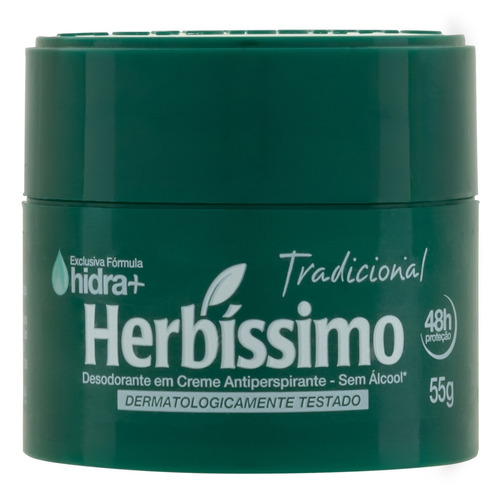 Desodorante Creme Tradicional Herbíssimo 55g