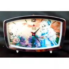 Reloj Despertador Vintage Cuerda Hero Holograma Funcionando