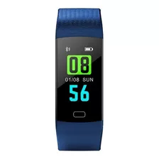 Relógio Pulseira Inteligente Targa Smartband 4 Azul Cor Da Caixa Branco Cor Do Bisel Preto