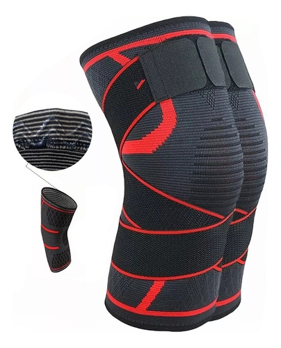 2pcs Rodilleras Elásticas Deportivas Compresion Para Gym