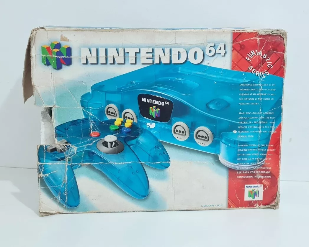 Console Nintendo 64 Anis Sabores Caixa Original Blue Azul