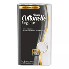 Papel Higiénico Kleenex Cottonelle Elegance Xl 30 Rollos