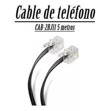 Cable De Telefono 4 Hilos Cam-2rj11 5m