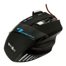 Mouse Gamer De Juego Weibo X7 3200 Dpi Negro