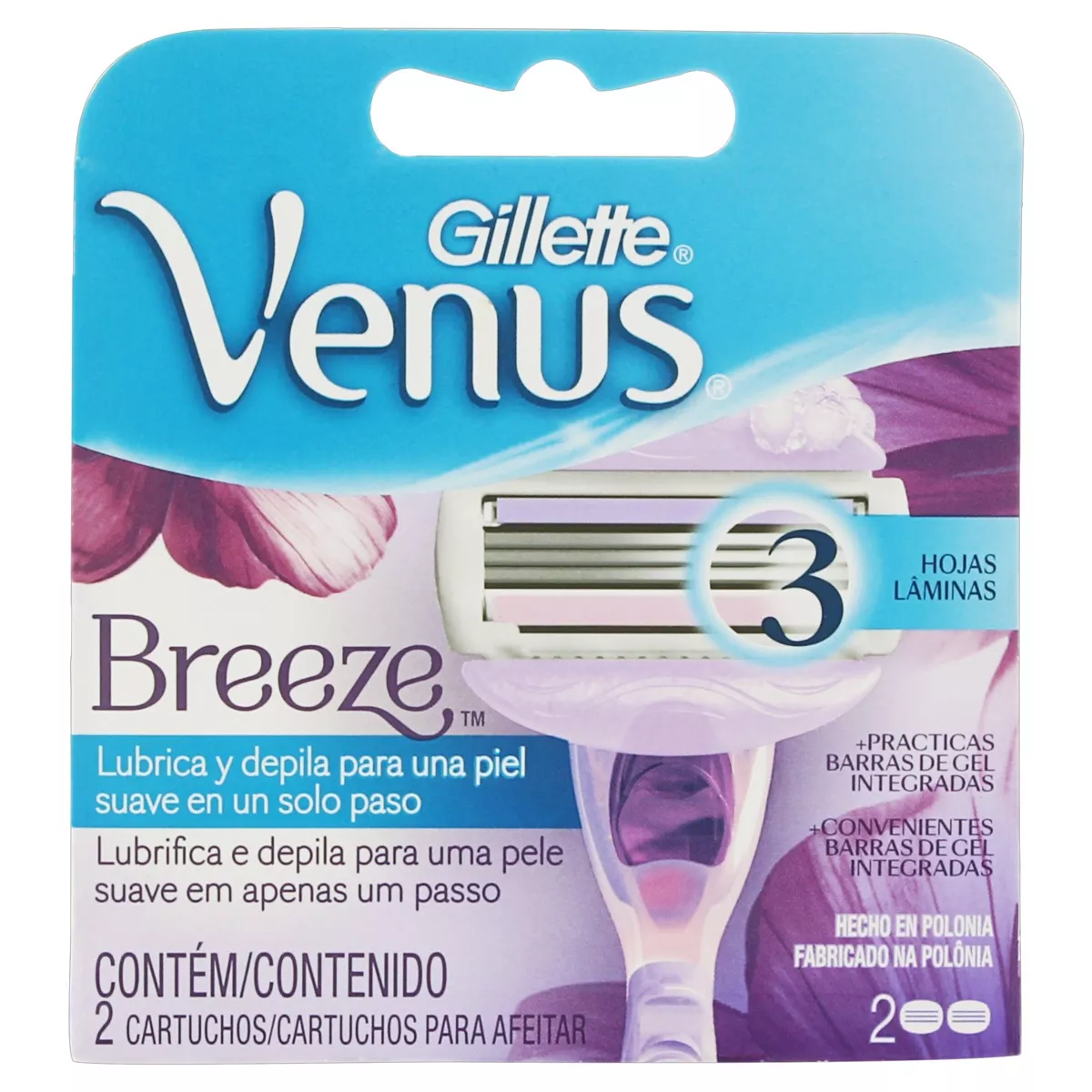 Carga Para Lâmina De Barbear Gillette Breeze Venus 2 U