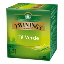 Te Twinings Té Verde Caja X 10 Saquitos De 20 Gramos