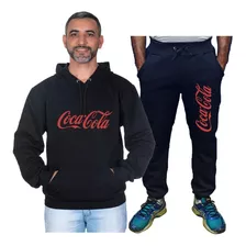 Conjunto Moletom Blusa E Calça De Frio Coca-cola Lançament