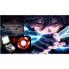 Pupilentes Halloween Sharingan Sasuke Estagio + Estuche