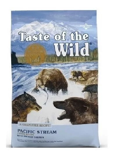 Alimento Taste Of The Wild Pacific Stream Canine Para Perro Adulto Todos Los Tamaños Sabor Salmón En Bolsa De 18kg