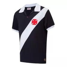 Camisa Vasco Retrô 1960 Preta Masculina Oficial