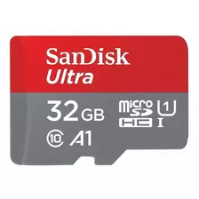 Cartão De Memória Sandisk Ultra Com Adaptador Sd 32gb