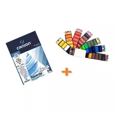 Jogo De Aquarela 42 Cores Superior + Bl Canson Aquarela 300g