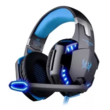 Diadema Gamer Kotion Each G2000 Usb Microfono Led Azul