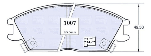 Pastillas Freno Del Para Hyundai Getz 1.3 2003 2006 Foto 2