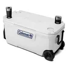 Caixa Térmica 316 Séries 100qt 94l Marine Com Rodas Coleman Cor Branco