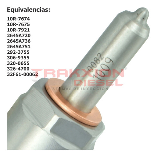 6 Inyectores Diesel Para 323d Excavadora C6.4 Cat 326-4700 Foto 5