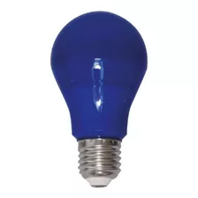 Lâmpada Bulbo Led Colors 7w E27 Bivolt Cor Da Luz Azul 110v/220v